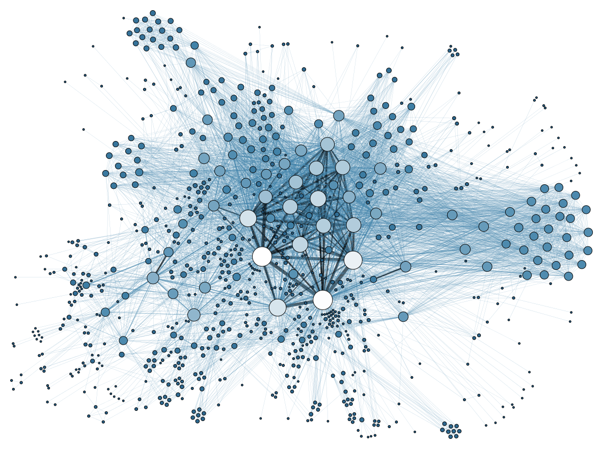 An abstract network diagram of densely interconnected nodes, used to illustrate networked infrastructure